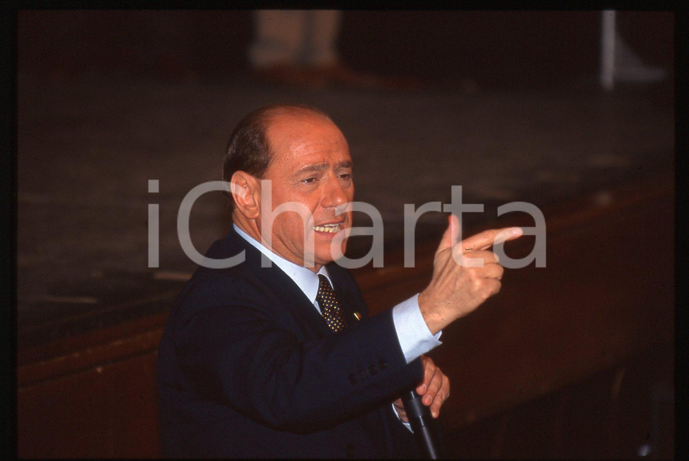Silvio BERLUSCONI POLITICA - FORZA ITALIA 1995 ca *35 mm vintage slide 117