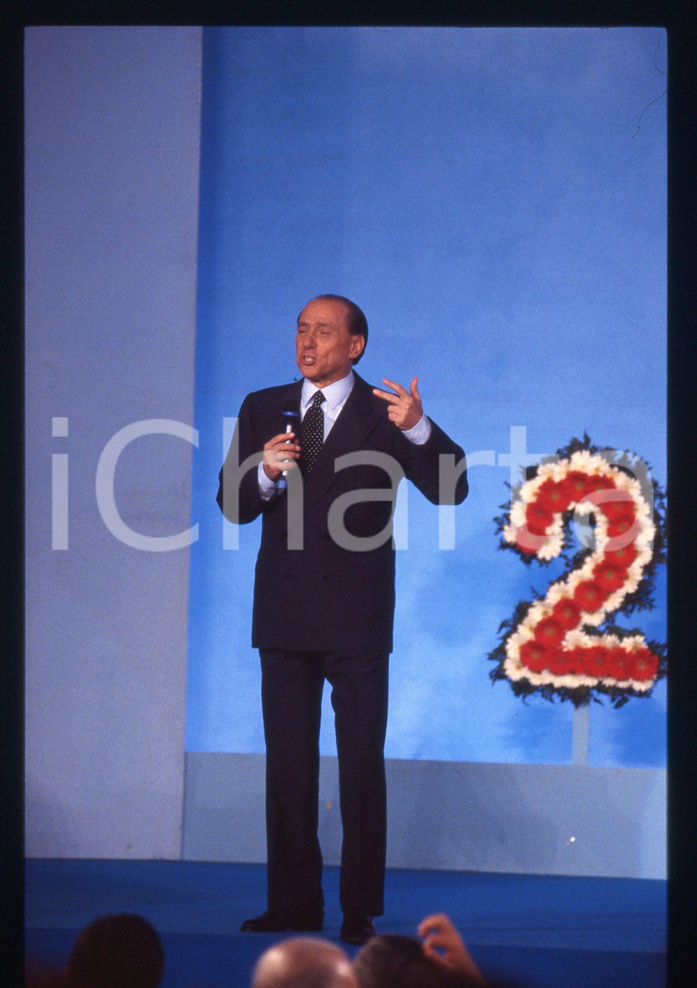 Silvio BERLUSCONI POLITICA Congresso FORZA ITALIA 1996 *35 mm vintage slide 134