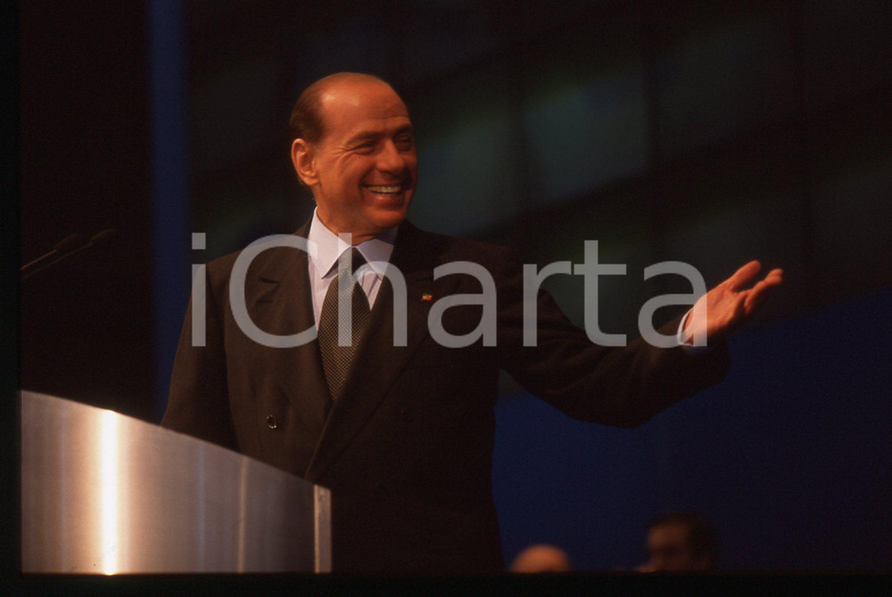 Silvio BERLUSCONI POLITICA -  Convegno 1998 *35 mm vintage slide 136
