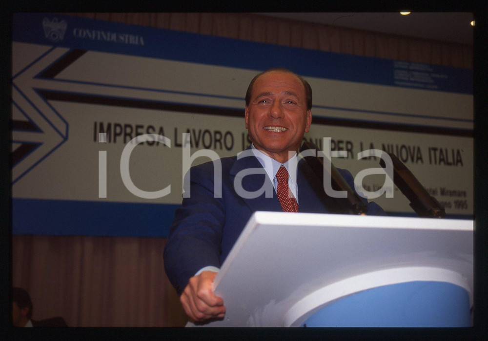 Silvio BERLUSCONI - Convegno CONFINDUSTRIA 1995 * 35 mm vintage slide 2