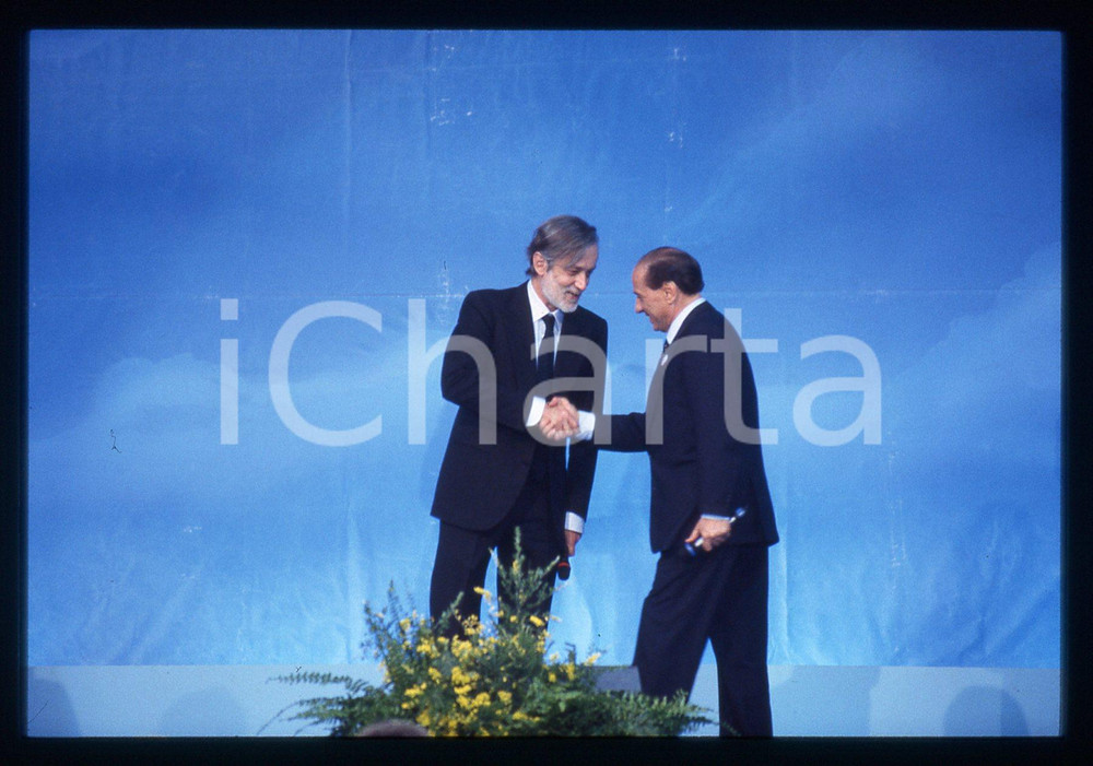 Silvio BERLUSCONI POLITICA - FORZA ITALIA 1995 ca *35 mm vintage slide 137