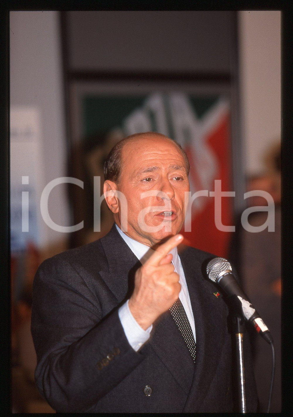Silvio BERLUSCONI Congresso FORZA ITALIA - ASSAGO 1998 * 35 mm vintage slide 5