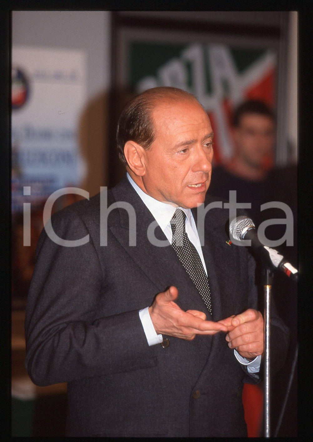 Silvio BERLUSCONI Congresso FORZA ITALIA - ASSAGO 1998 * 35 mm vintage slide 13