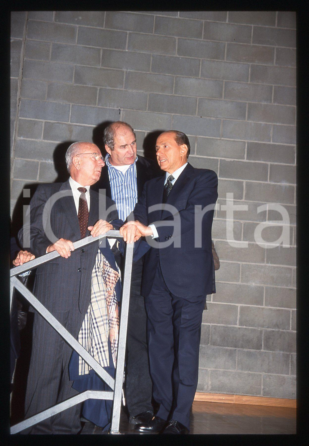 Silvio BERLUSCONI Pier Gianni PROSPERINI POLITICA 1995 ca *35 mm vintage slide 6