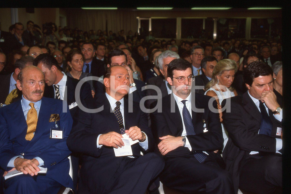 Silvio BERLUSCONI Claudio BURLANDO CONFINDUSTRIA 1995 *35 mm vintage slide 3