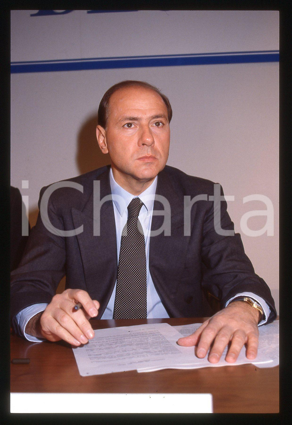 Silvio BERLUSCONI - Imprenditoria - Evento 1995 ca *35 mm vintage slide 175