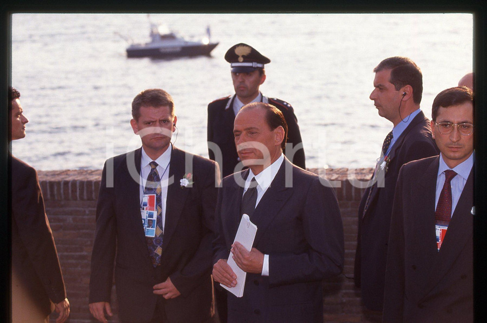 Silvio BERLUSCONI POLITICA - 1994 G7 NAPOLI * 35 mm vintage slide 13
