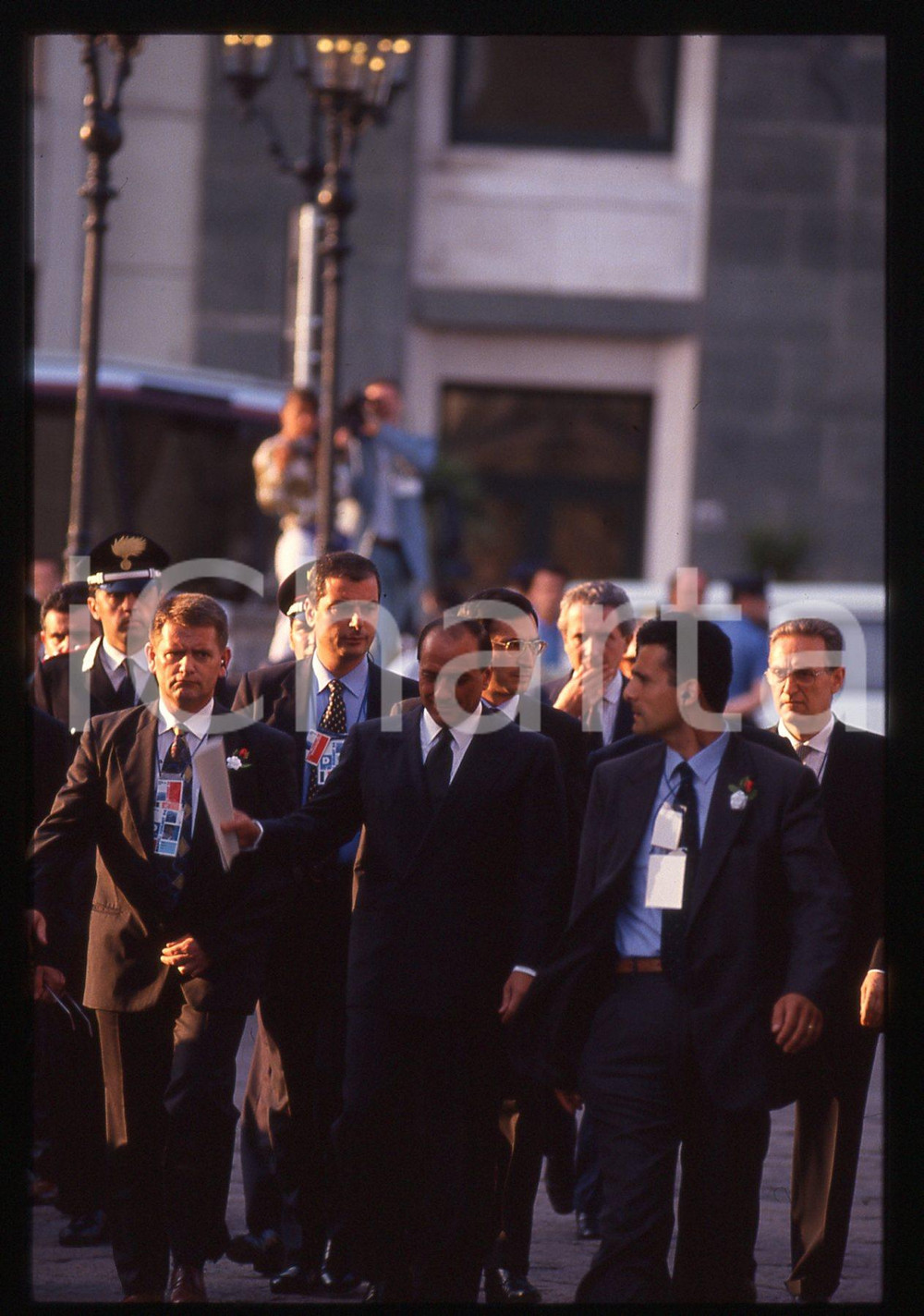 Silvio BERLUSCONI POLITICA - 1994 G7 NAPOLI * 35 mm vintage slide 16