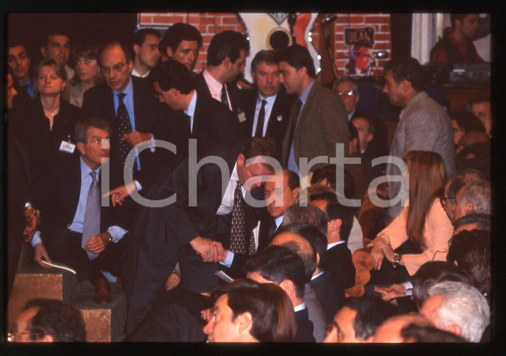Silvio BERLUSCONI FORZA ITALIA Teatro MONZA (?) 1995 ca *35 mm vintage slide 195