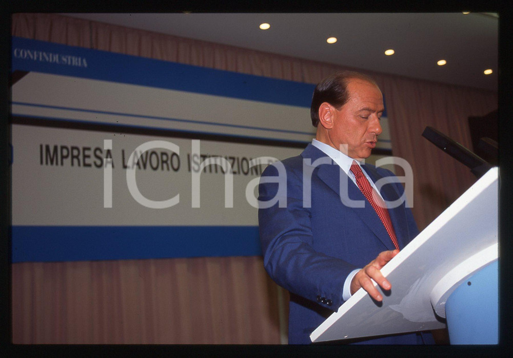 Silvio BERLUSCONI - Convegno CONFINDUSTRIA 1995 * 35 mm vintage slide 18