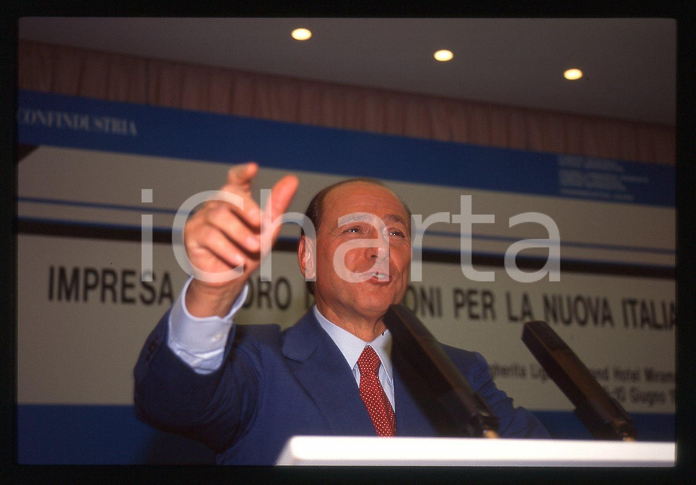 Silvio BERLUSCONI - Convegno CONFINDUSTRIA 1995 * 35 mm vintage slide 19