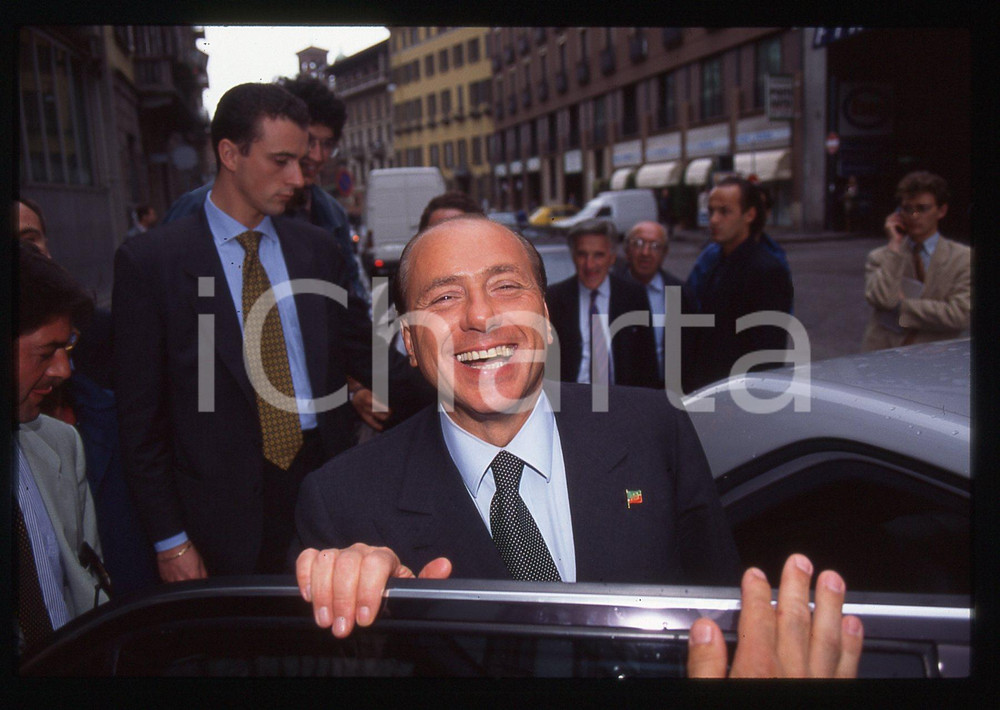 Silvio BERLUSCONI POLITICA -  FORZA ITALIA 1995 ca *35 mm vintage slide 199