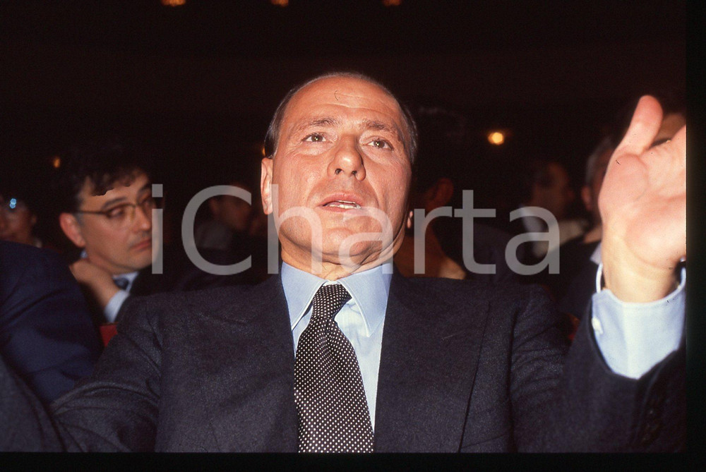 Silvio BERLUSCONI POLITICA - FORZA ITALIA 1995ca *35 mm vintage slide 200