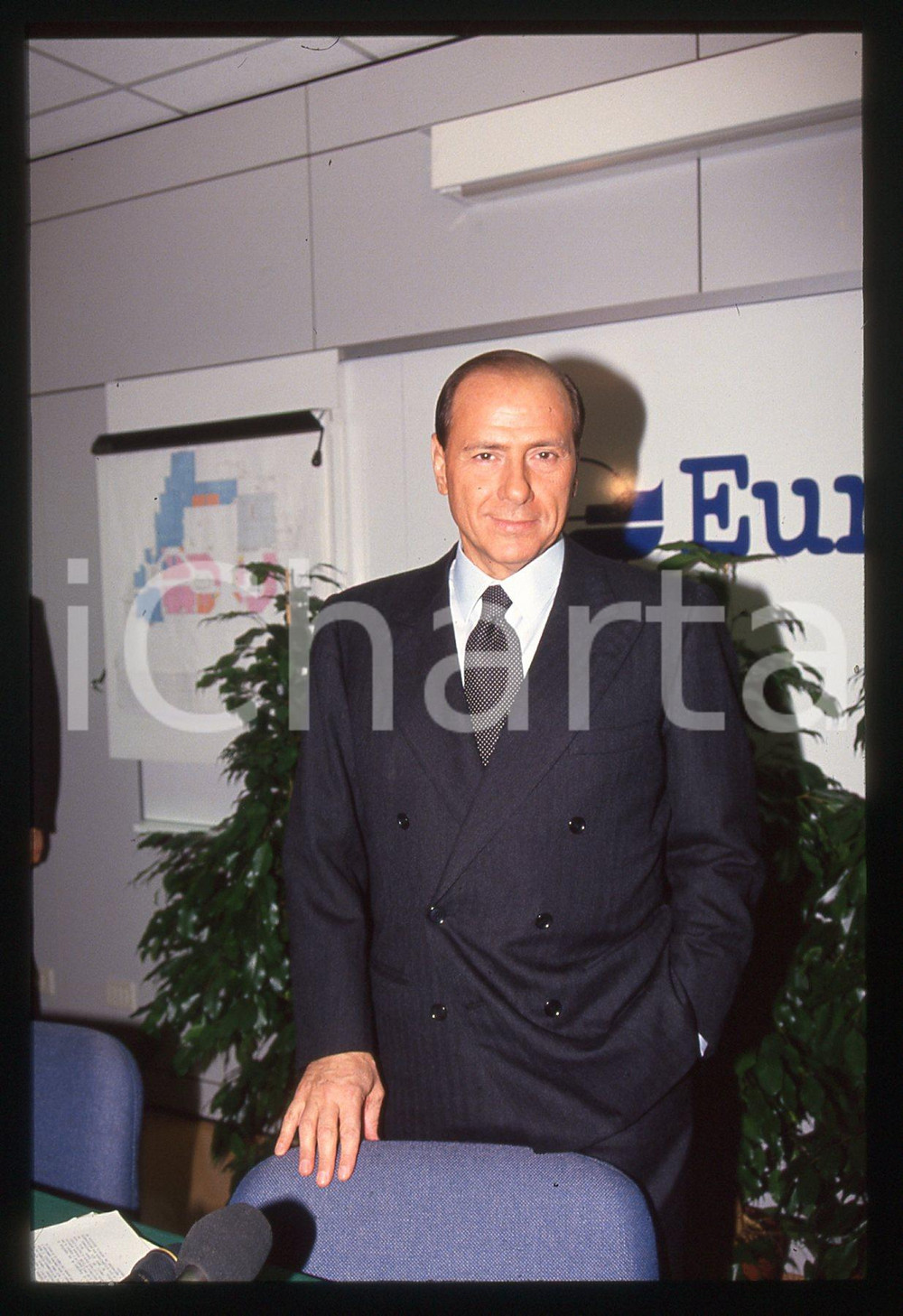 Silvio BERLUSCONI - Imprenditoria - Evento 1995 ca *35 mm vintage slide 206