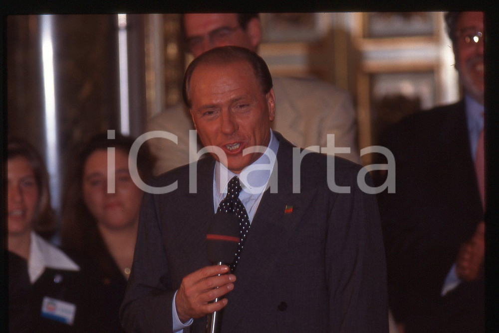 Silvio BERLUSCONI POLITICA - FORZA ITALIA 1995 ca *35 mm vintage slide 207
