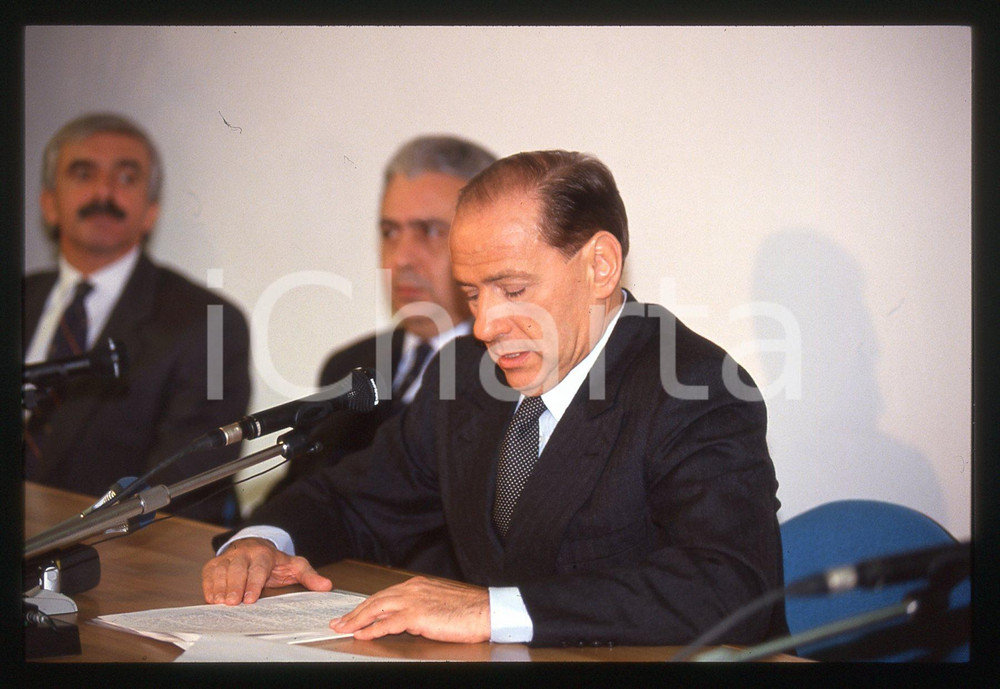 Silvio BERLUSCONI - Imprenditoria - Evento - 1995 ca *35 mm vintage slide 208