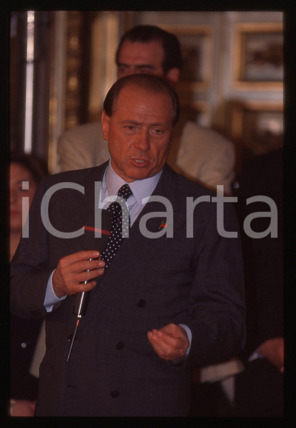 Silvio BERLUSCONI POLITICA - FORZA ITALIA 1995 ca *35 mm vintage slide 213