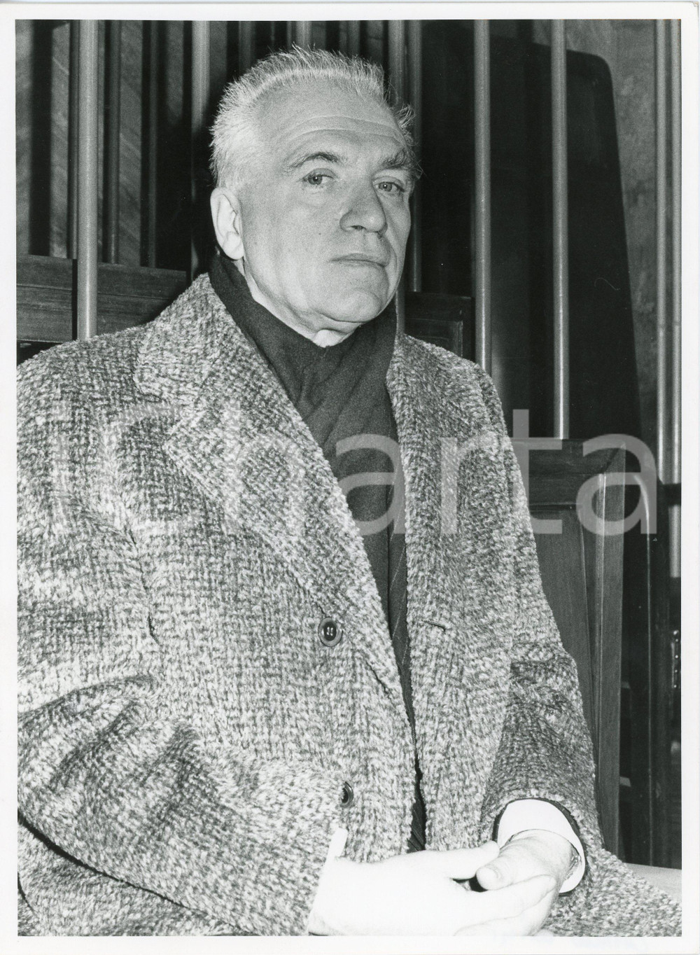 Fotografia d epoca originale 1986 TRIBUNALE DI MILANO Ritratto di Luigi CAVALLO Fotografia 18x24 cm 1