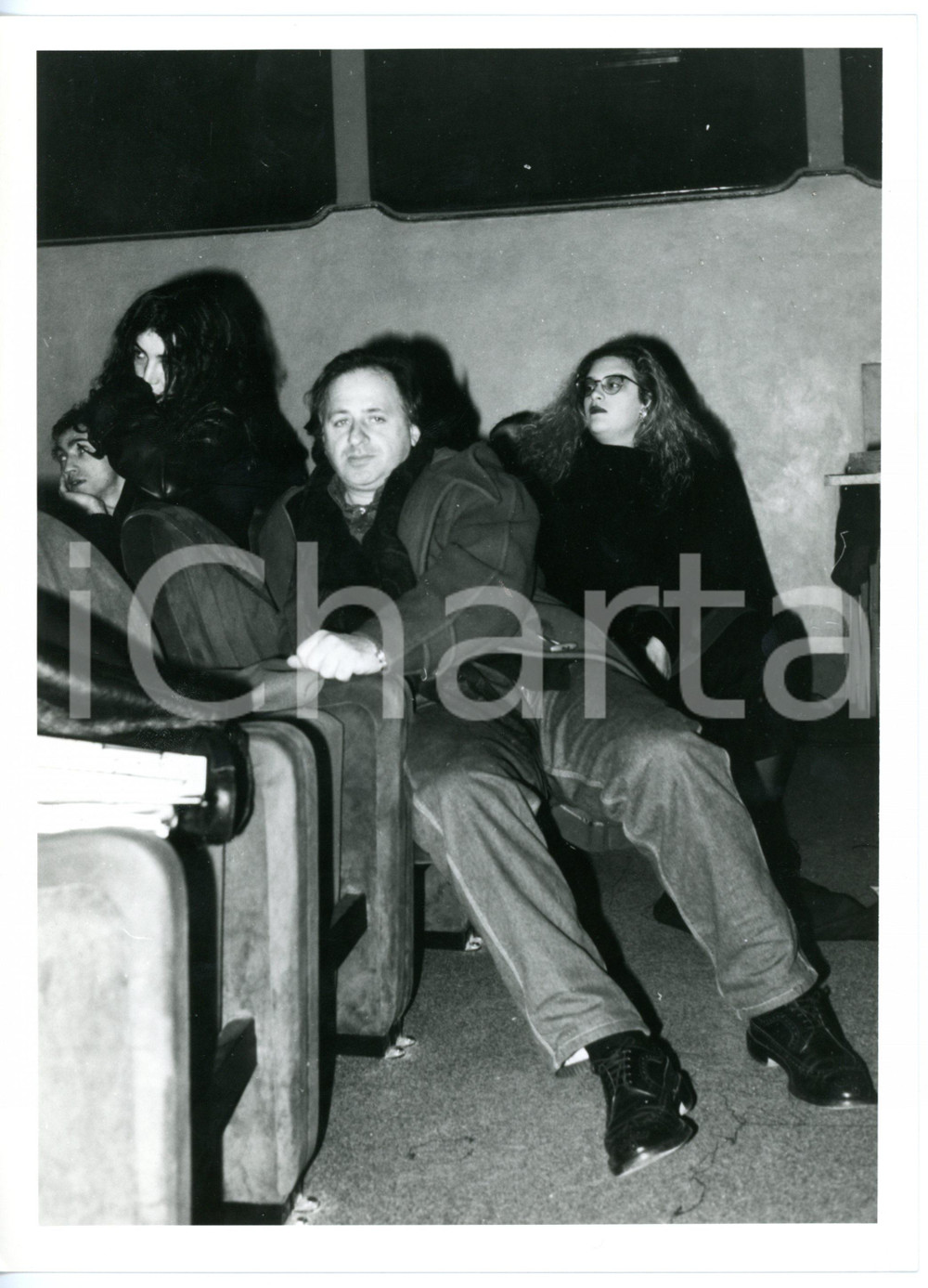 Fotografia d epoca originale 1995 ca FIRENZE Teatro Niccolini  L attore Marco MESSERI seduto in platea Foto 1