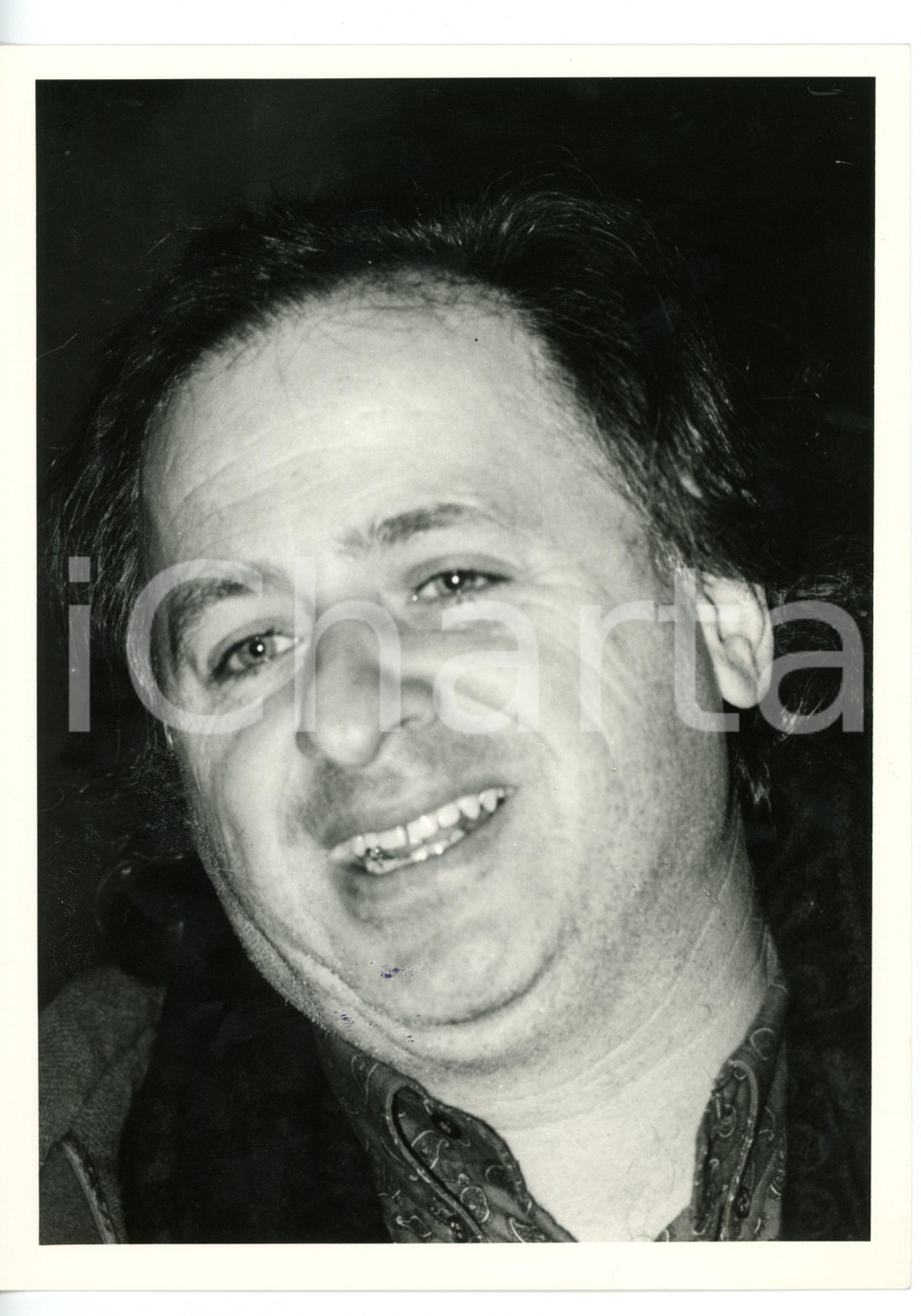Fotografia d epoca originale 1995 ca FIRENZE Teatro Niccolini  Ritratto attore Marco MESSERI  Foto 18x24 cm 1
