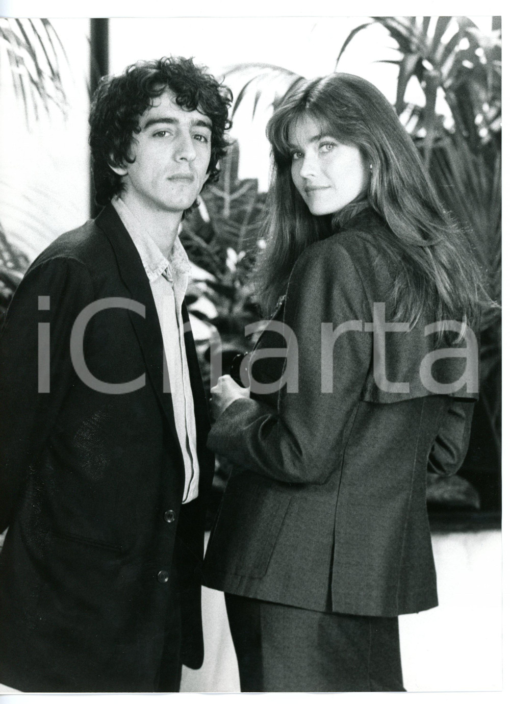 Fotografia d epoca originale 1988 MOSTRA DEL CINEMA DI VENEZIA Carol ALT con Sergio RUBINI  Foto 18x24 cm 1
