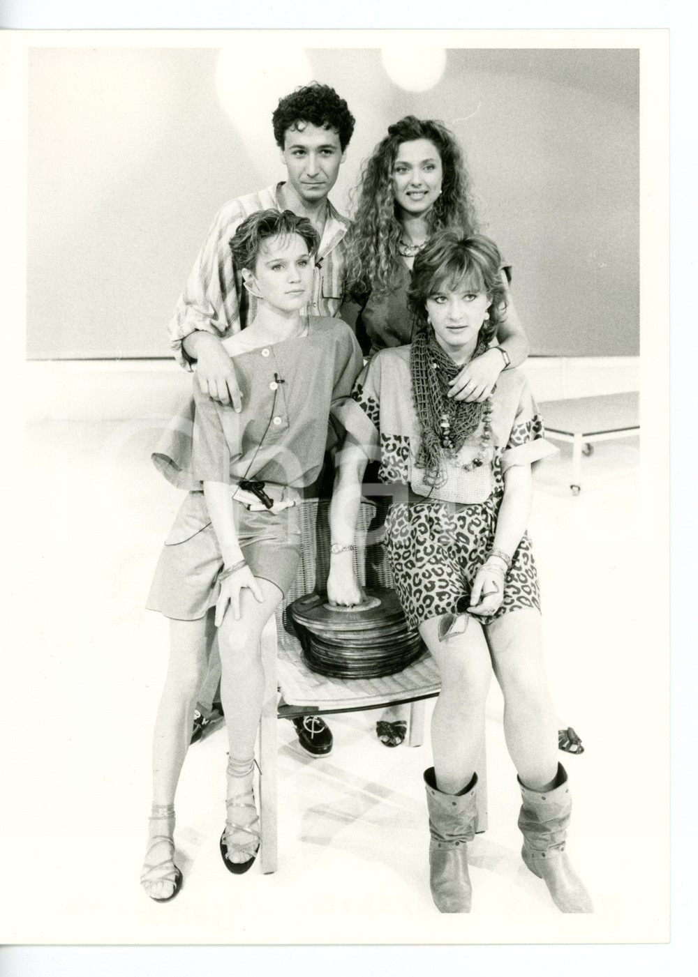 Fotografia d epoca originale 1984 TV1 ESTATE Eleonora CAJAFA  Alessandra MARCHETTI  Marco CONTE 1