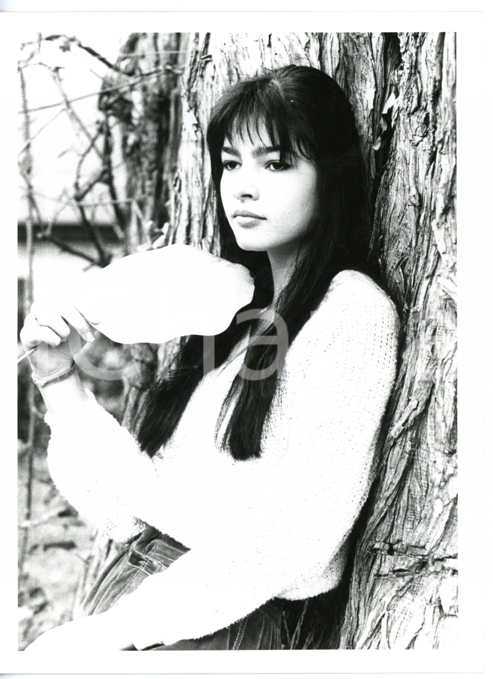 Fotografia d epoca originale 1985 MUSICA Ritratto della cantante Antonella RUGGIERO  Foto VINTAGE 18x24 cm 1