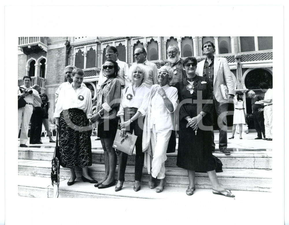 Fotografia d epoca originale 1988 VENEZIA Giuria MOSTRA DEL CINEMA / Sergio LEONE  Lina WERTMULLER Foto 1