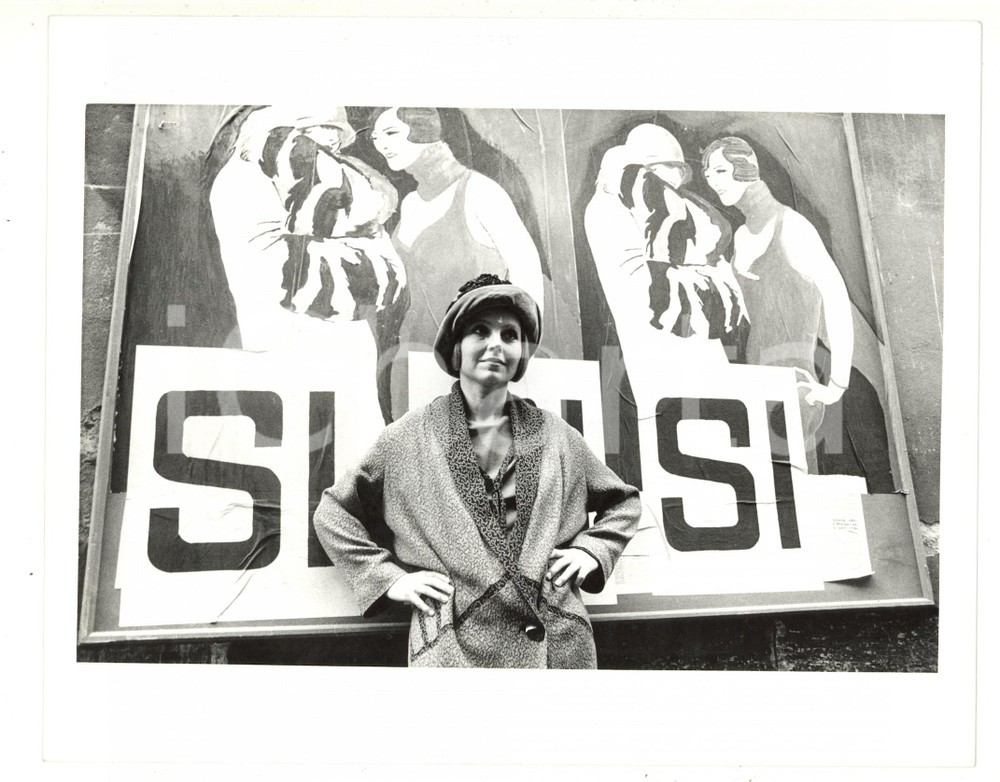 1987 CINEMA Hanna SCHYGULLA sul set del film "Miss Arizona" - Foto 24x18 cm