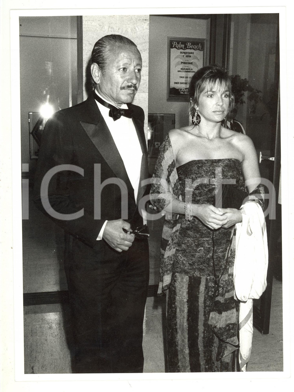 Fotografia d epoca originale 1986 FESTIVAL DI CANNES Véronique JANNOT Mohammed LakhdarHamina 2 Foto 1
