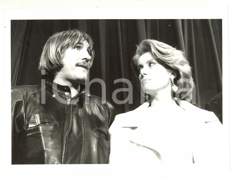 Fotografia d epoca originale 1984 FESTIVAL DI CANNES Ritratto di Gérard DEPARDIEU e Catherine DENEUVE Foto 1