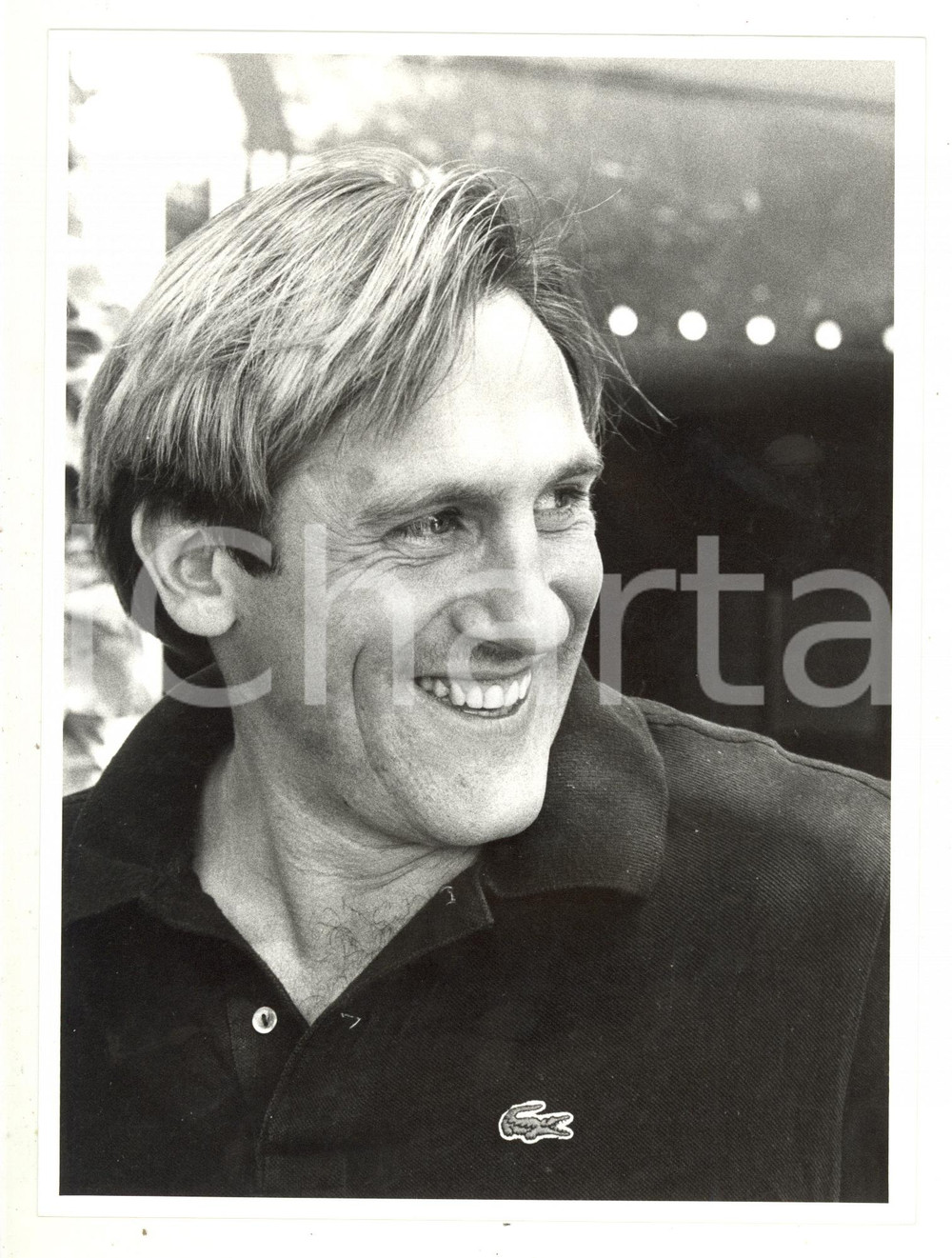 Fotografia d epoca originale 1985 VENEZIA Mostra del Cinema Ritratto di Gérard DEPARDIEU 1  Foto 18x24 cm 1