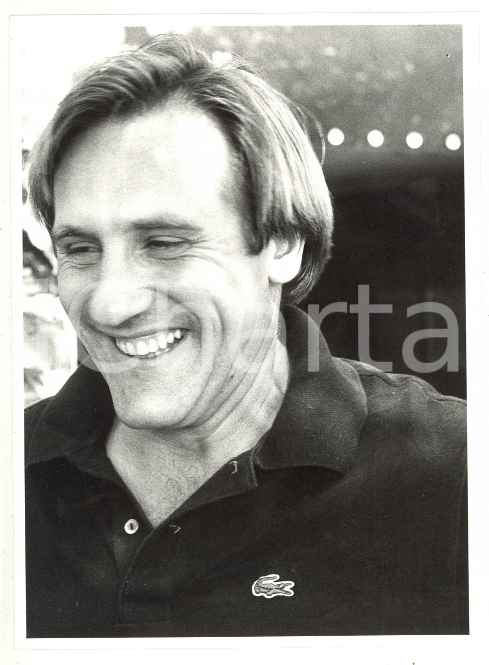 Fotografia d epoca originale 1985 VENEZIA Mostra del Cinema  Ritratto di Gérard DEPARDIEU 3 Foto 18x24 cm 1