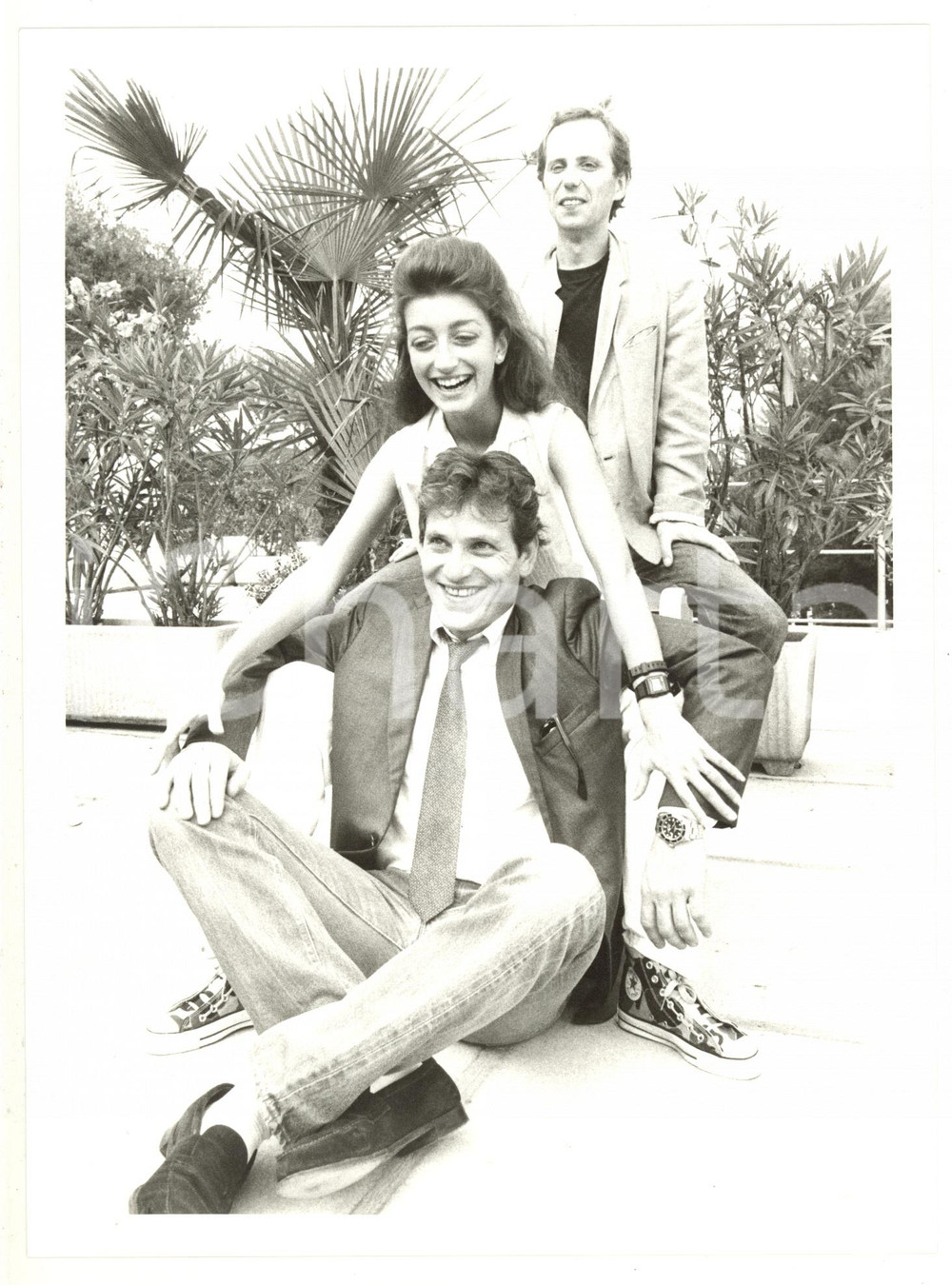 Fotografia d epoca originale 1984 Venezia, Mostra del Cinema Pascale Ogier, Tchéky Karyo Fabrice Luchini 1 1