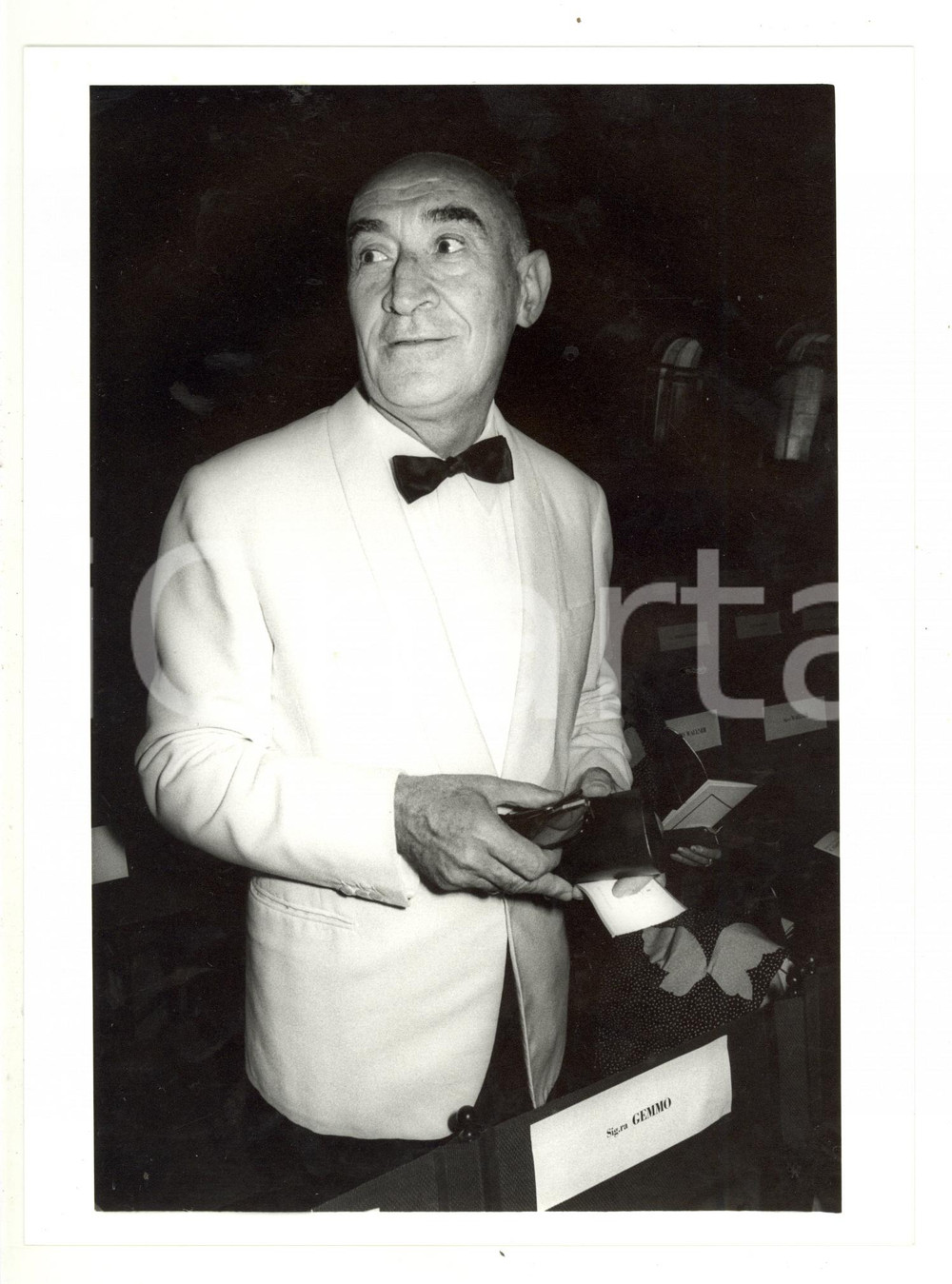 Fotografia d epoca originale 1985 ca COSTUME Ritratto del generale Umberto CAPPUZZO  Foto 18x24 cm 1