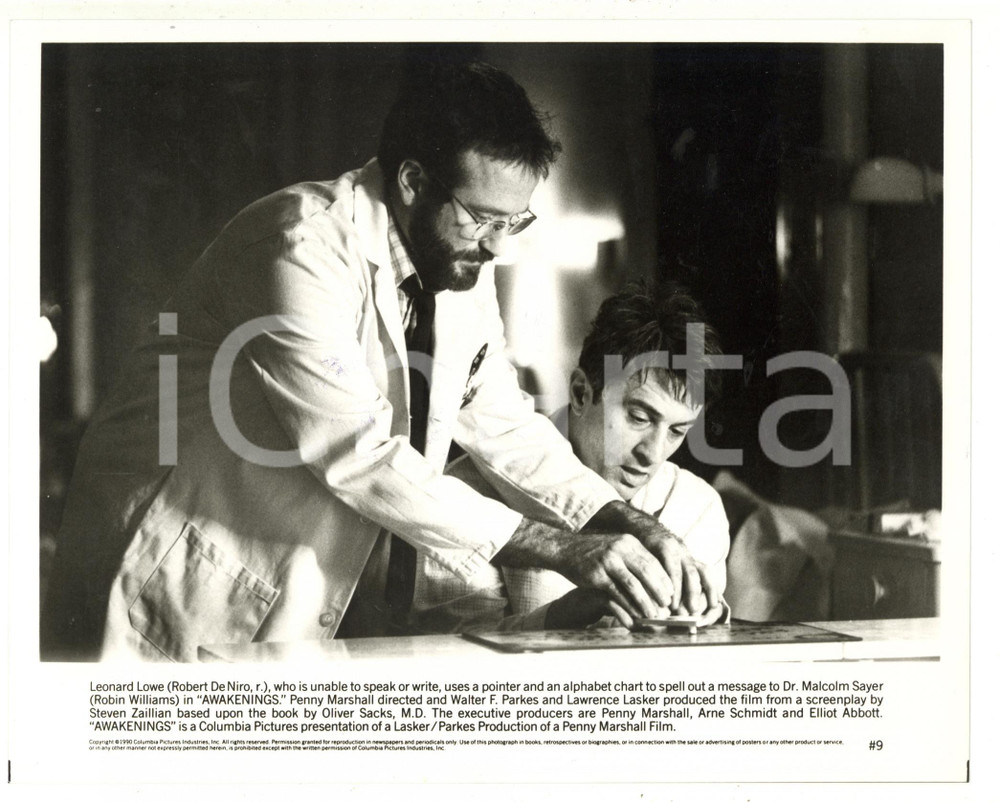 Fotografia d epoca originale 1990 CINEMA Film Awakenings  Robert DE NIRO e Robin WILLIAMS  Foto 1