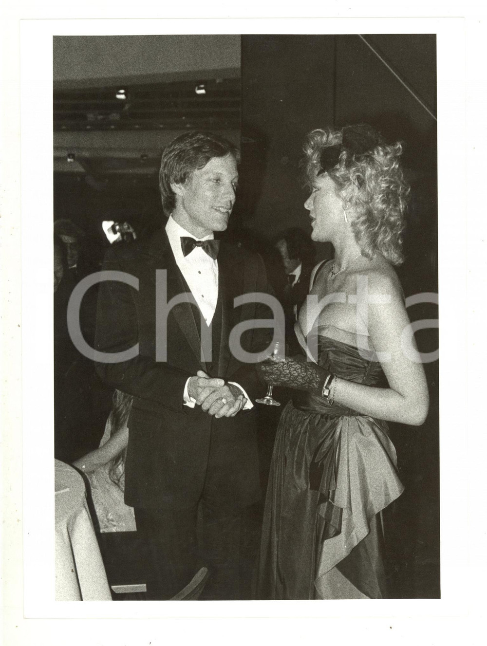 Fotografia d epoca originale 1981 CINEMA L attore Richard CHAMBERLAIN ad un festival 1  Foto 18x24 cm 1