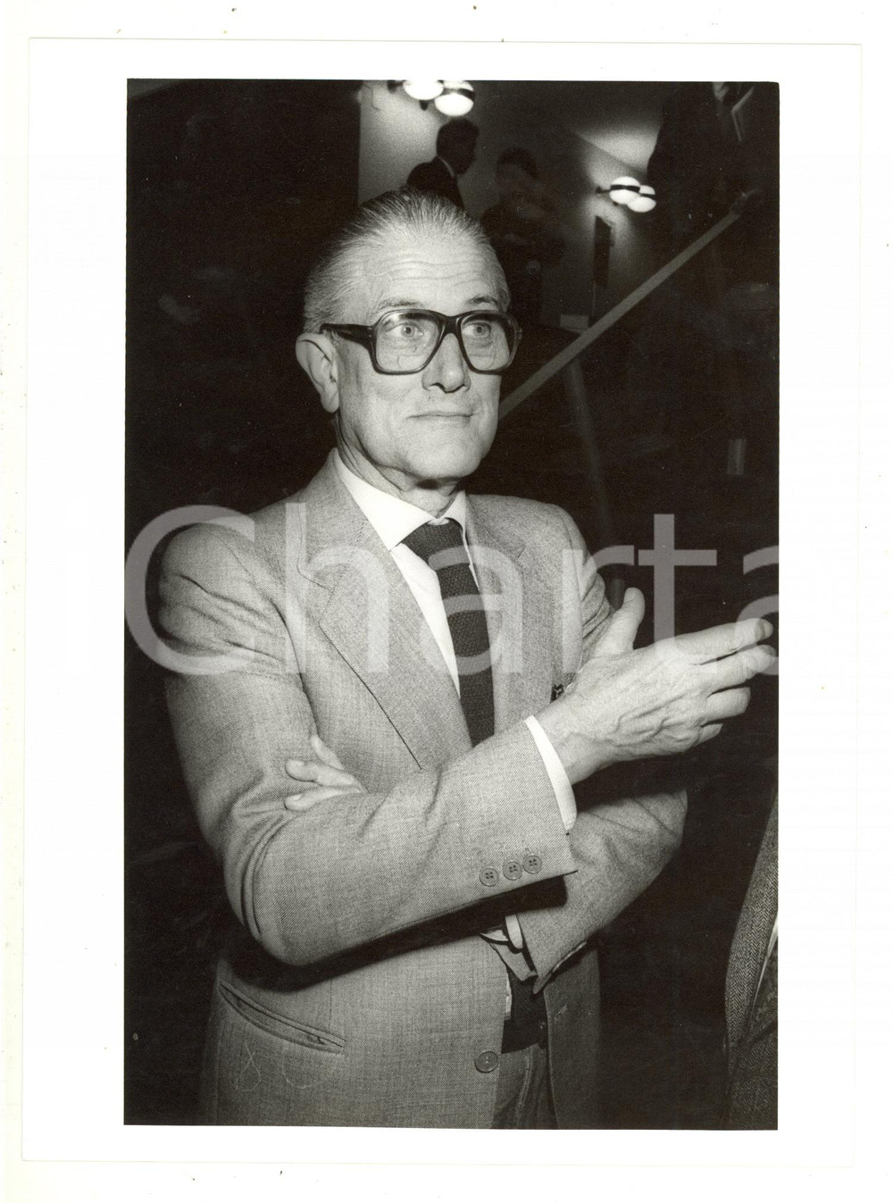 1985 ca ITALIA - Ritratto di Lodovico PRIORI presidente di Unapace - Foto 18x24