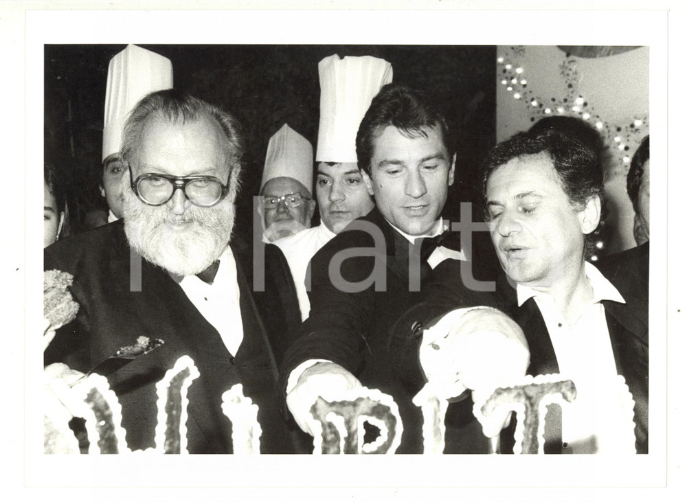 1984 CANNES Festival del Cinema - Sergio LEONE Robert DE NIRO Joe PESCI - Foto