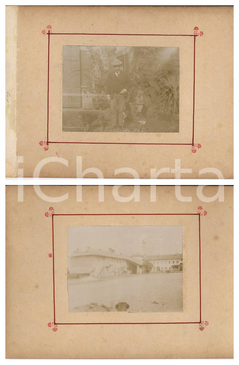 1898 TRIVOLZIO (PV) Uomo in giardino - Una dimora di campagna - Lotto 2 foto