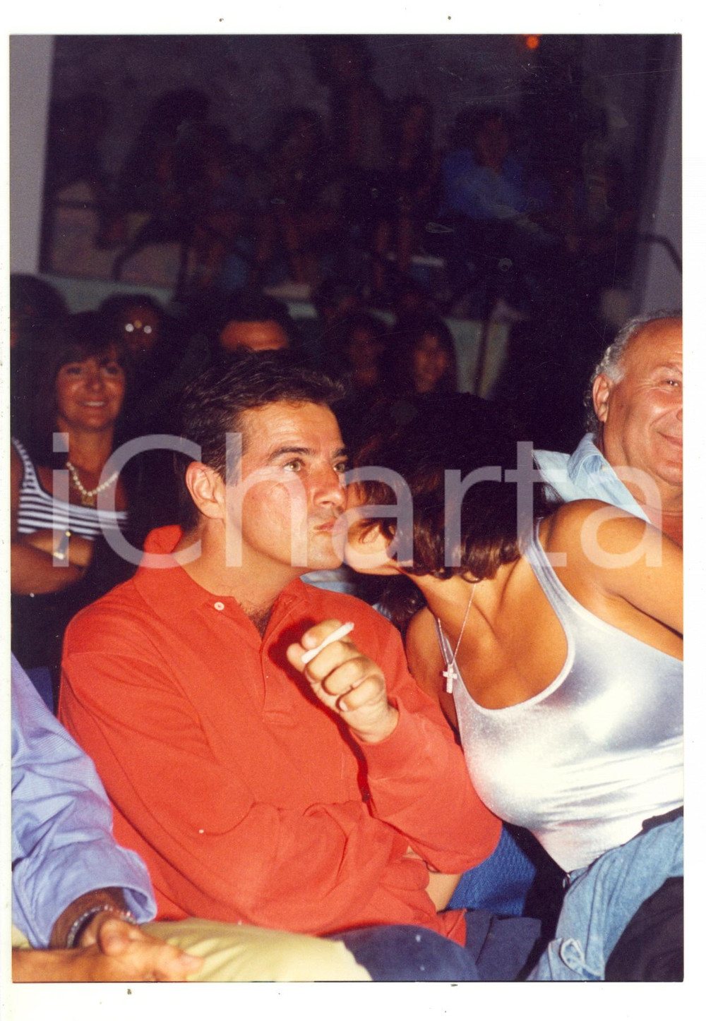 1995 COSTUME Pilota Alessandro NANNINI festeggia compleanno con la moglie Paola