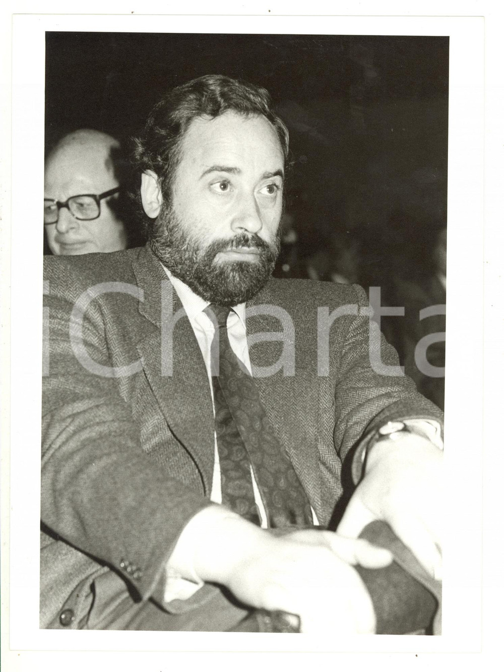 1985 ca POLITICA PSI - Ritratto di Ottaviano DEL TURCO (1) - Foto 18x24