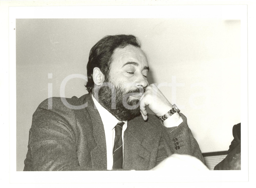 1985 ca POLITICA PSI - Ritratto del sindacalista Ottaviano DEL TURCO (2) - Foto