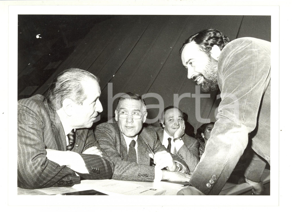 1990 ca POLITICA PSI - Ottaviano DEL TURCO Bruno TRENTIN Luigi LUCCHINI - Foto