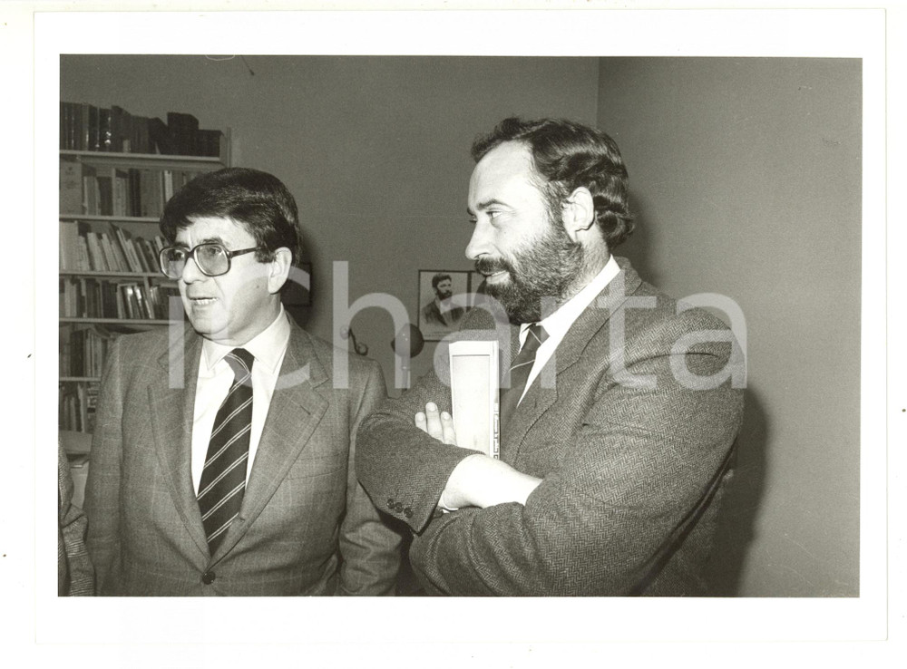 1985 ca POLITICA - Ritratto di Ottaviano DEL TURCO e Vittorio MERLONI (1) - Foto