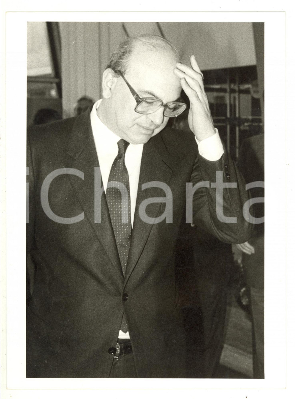 Fotografia d epoca originale 1985 ca POLITICA PSI  Ritratto di Bettino CRAXI a un evento 2  Foto 18x24 cm 1