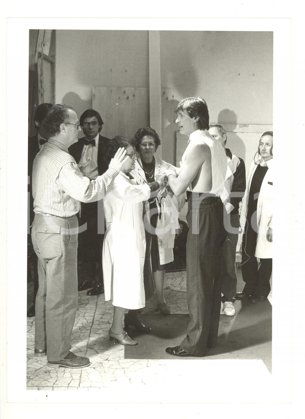 1985 RAI "Loretta Goggi in Quiz" - Gianni BREZZA Emilio UBERTI dietro le quinte