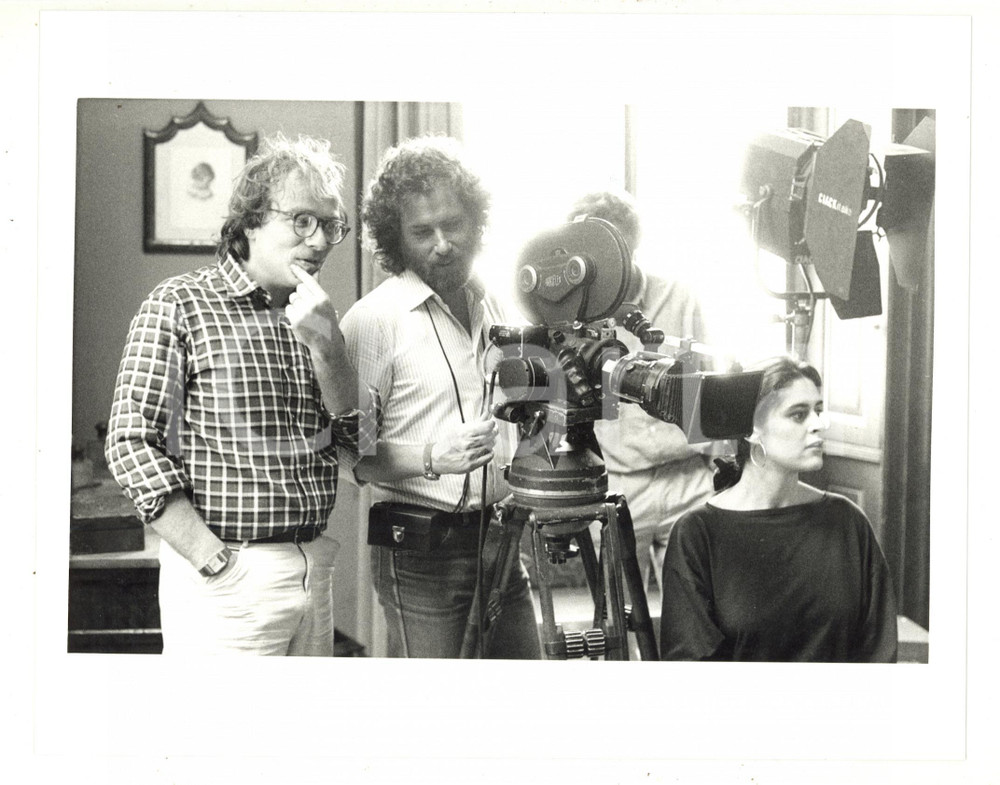 Fotografia d epoca originale 1987 CINEMA Barbablù, Barbablù  Domitilla CALAMAI Enrico GHEZZI sul set 1 1