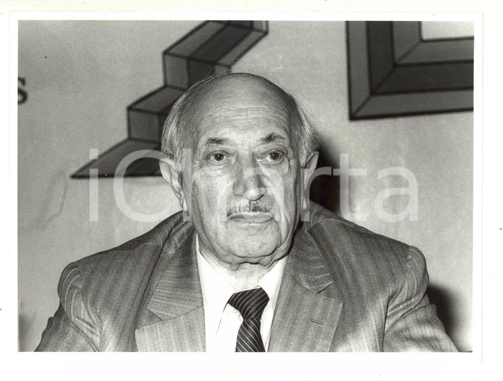 Fotografia d epoca originale 1985 ca MILANO  Ritratto di Simon WIESENTHAL il cacciatore di nazisti 2 1