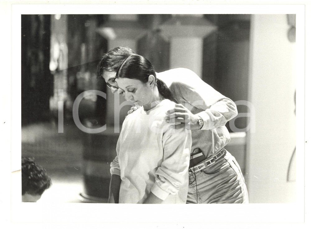 Fotografia d epoca originale 1985 RAI UNO Loretta Goggi in Quiz  Gianni BREZZA Marisa FRACCI  Foto 24x18 1